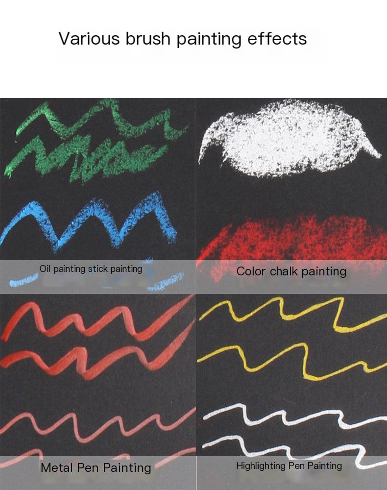 32 Sheets A4/A5 Black Sketch Pad for Art Materials