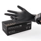LANON 8 Mil Heavy Duty Black Nitrile Gloves Food Safe Powder Free Mechanic Fully-Diamond Textured Grip Industrial Disposable Gloves Medium