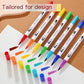 48/72/100 Color Dual-Head Soft Watercolor Pen Set